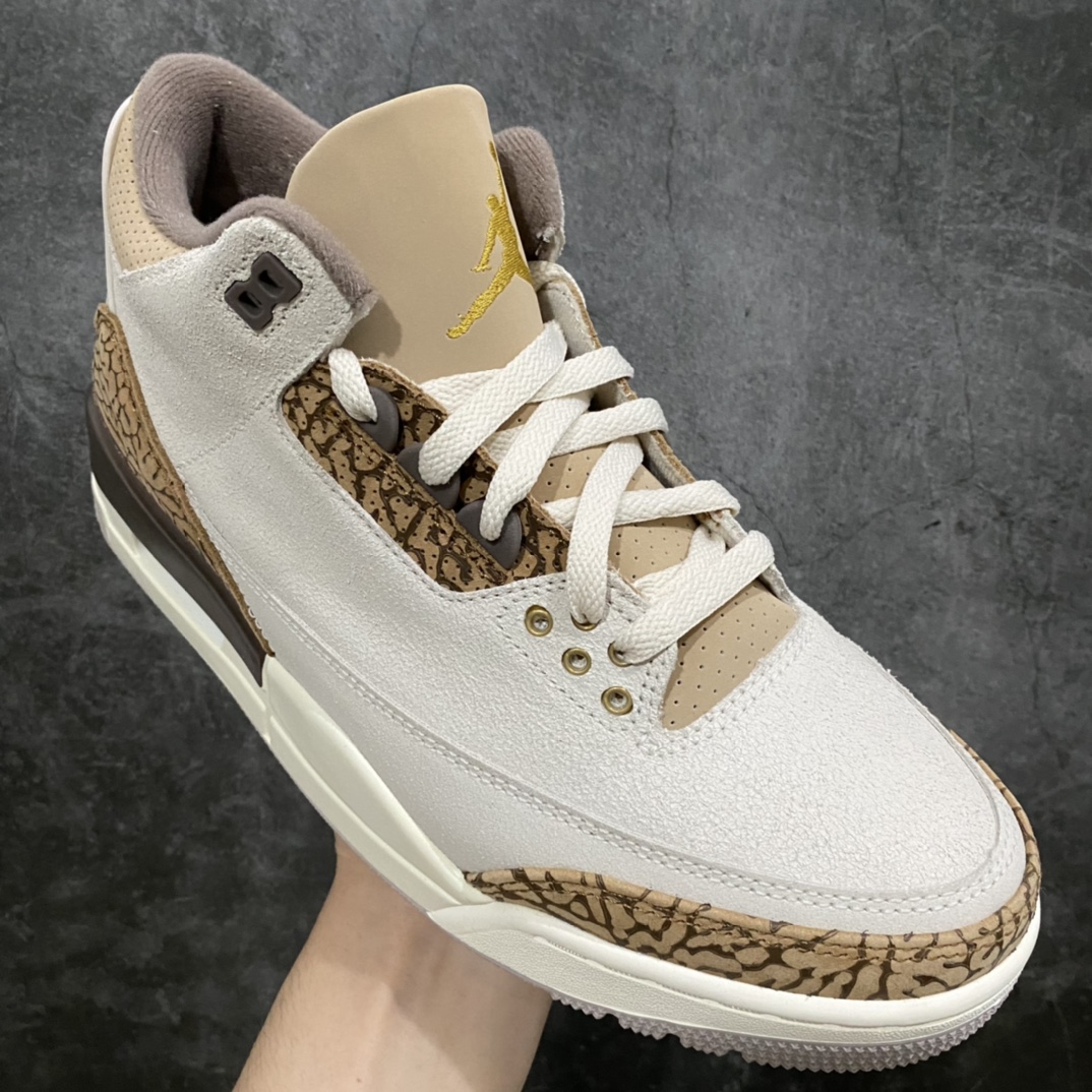 X version pure original Air Jordan AJ3 Palomino white brown Mocha CT8532-102