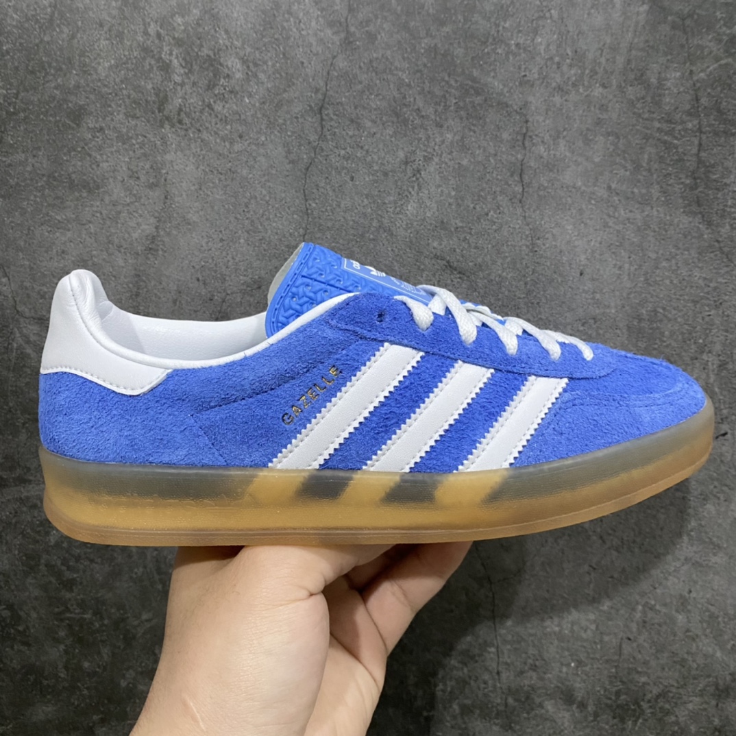 [Pure original] Ad Originals Gazelle Indoor blue white brown HQ8717