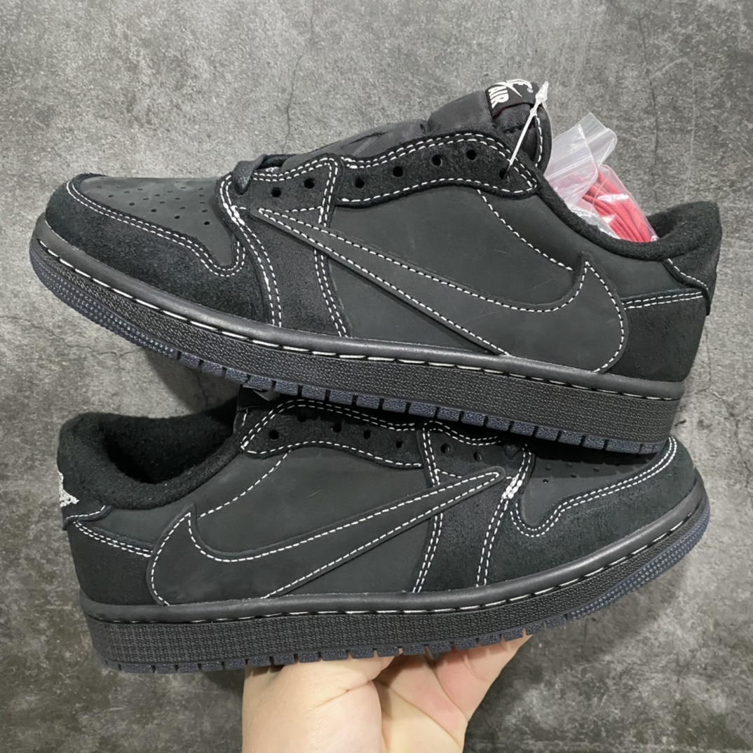 PK homologous cost-effective version Air Jordan 1 x Travis Scott AJ1 x TS joint white and black barb 5.0 DM7866-001