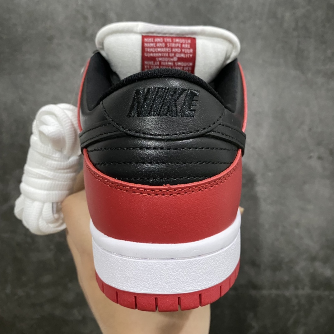 [Top Pure Original] Nike SB Dunk Low Chicago Black White Red BQ6817-600