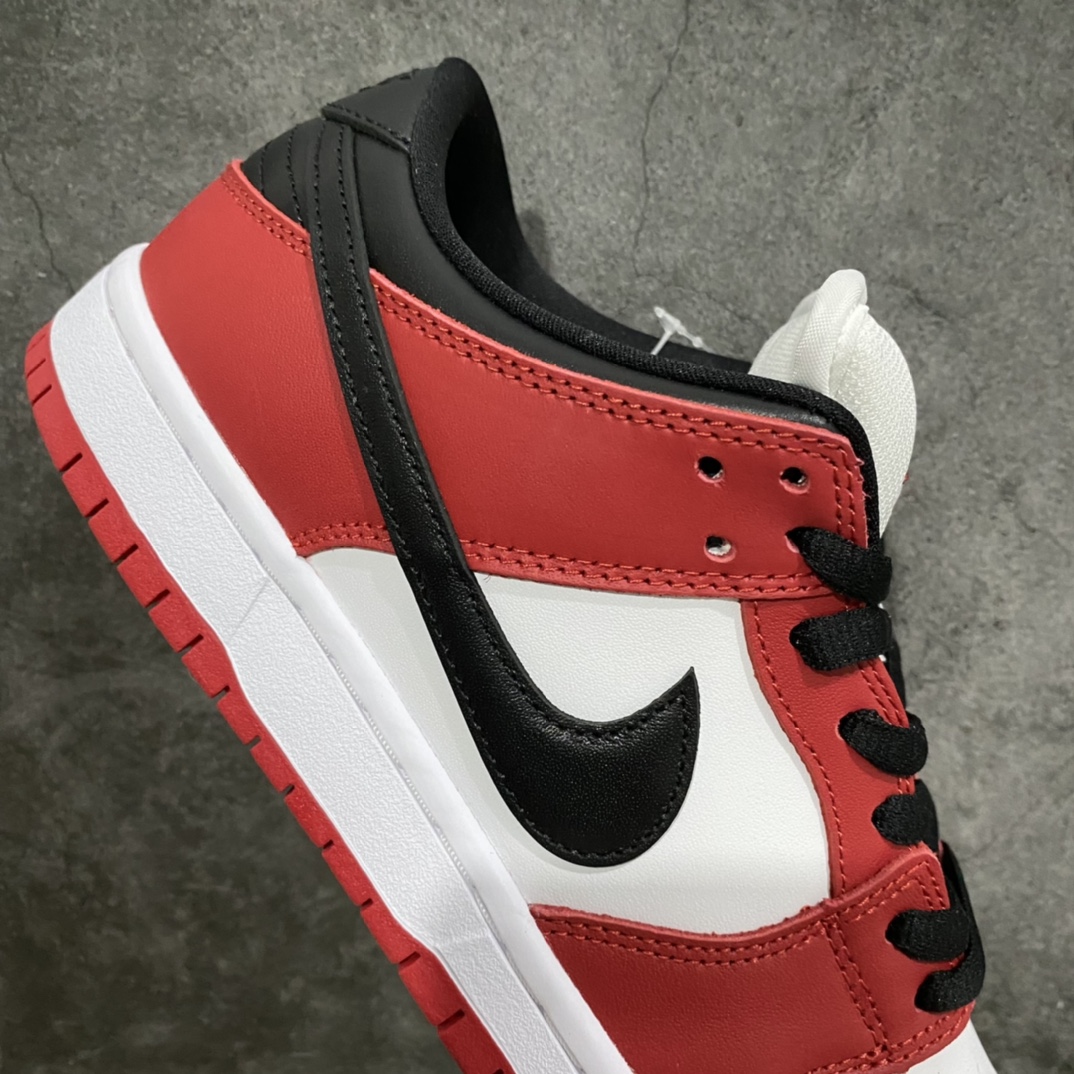 [Top Pure Original] Nike SB Dunk Low Chicago Black White Red BQ6817-600