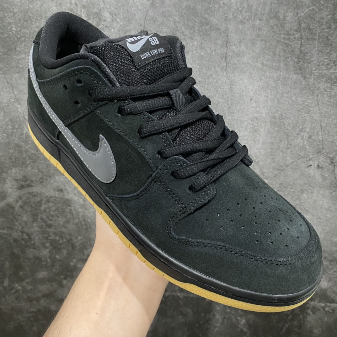 [Pure original Y version] Nk Dunk SB Low “FOG” black gray raw rubber BQ6817-010