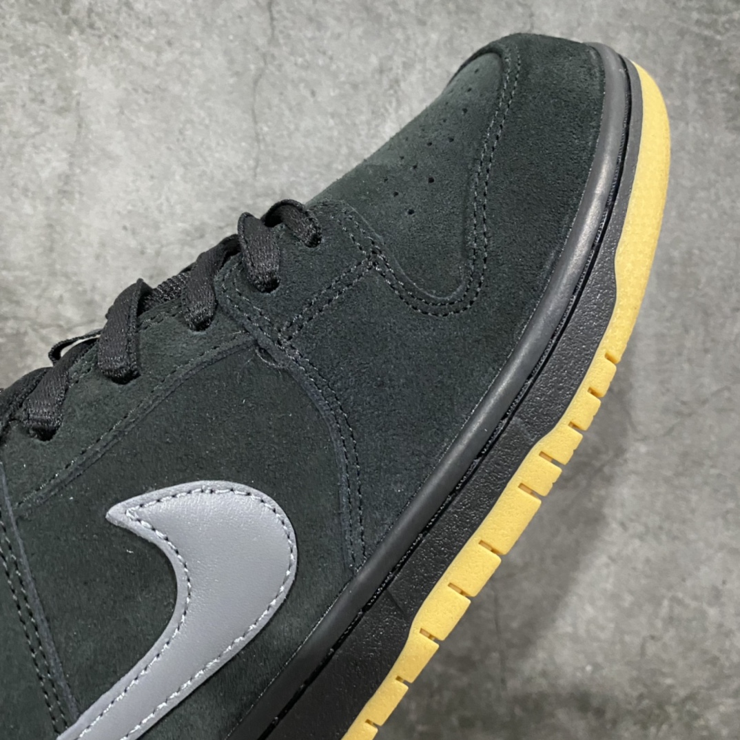 [Pure original Y version] Nk Dunk SB Low “FOG” black gray raw rubber BQ6817-010