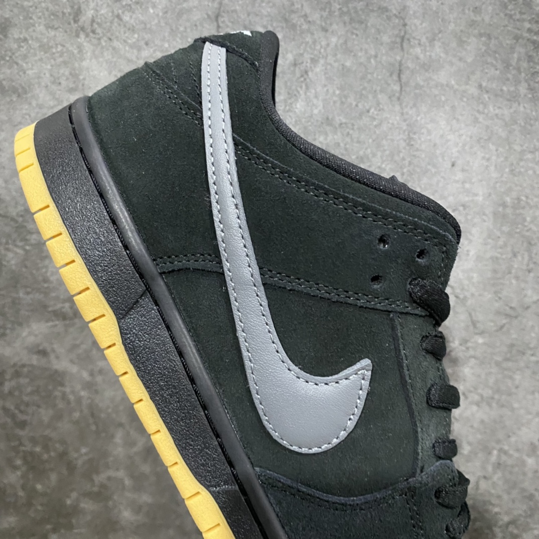 [Pure original Y version] Nk Dunk SB Low “FOG” black gray raw rubber BQ6817-010