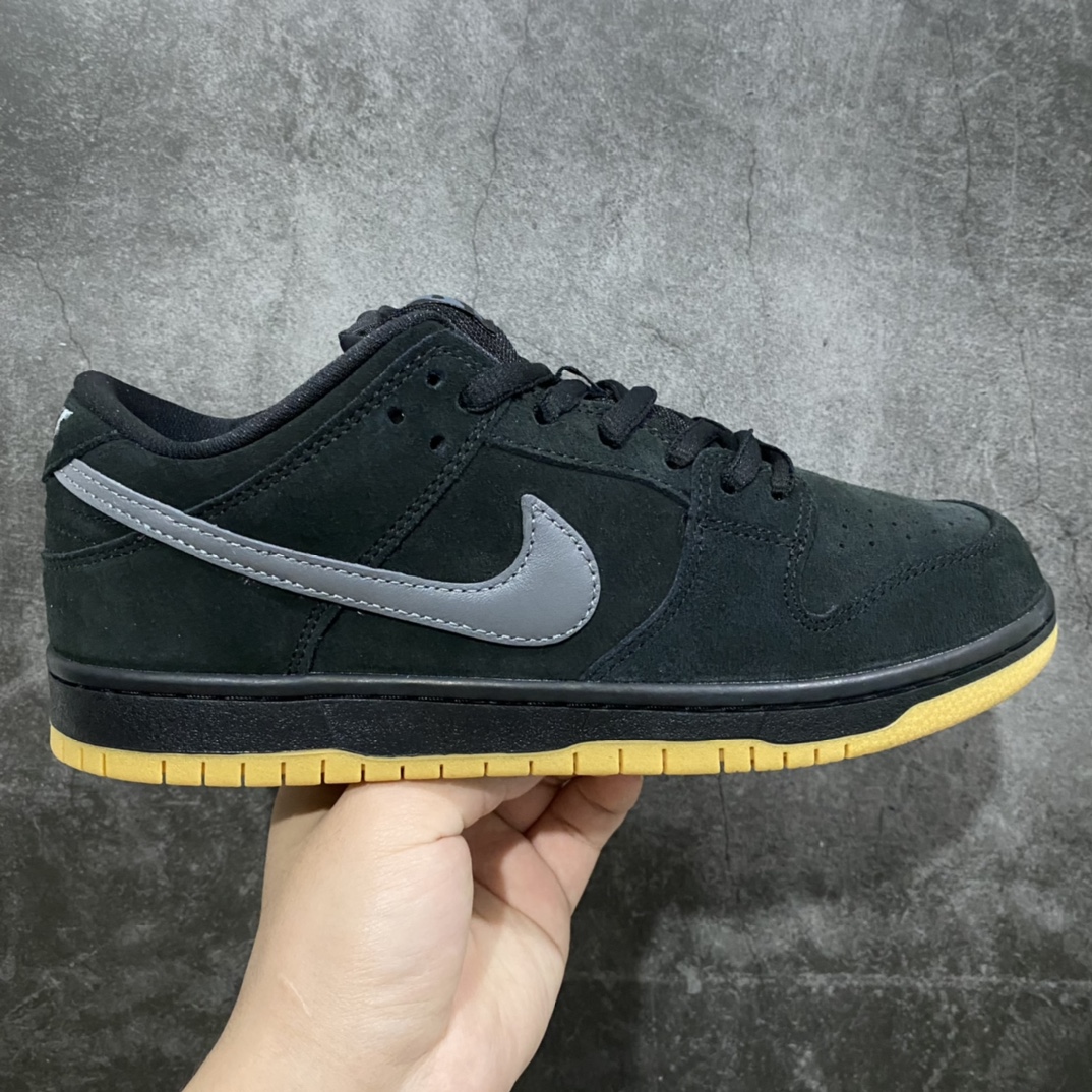 [Pure original Y version] Nk Dunk SB Low “FOG” black gray raw rubber BQ6817-010