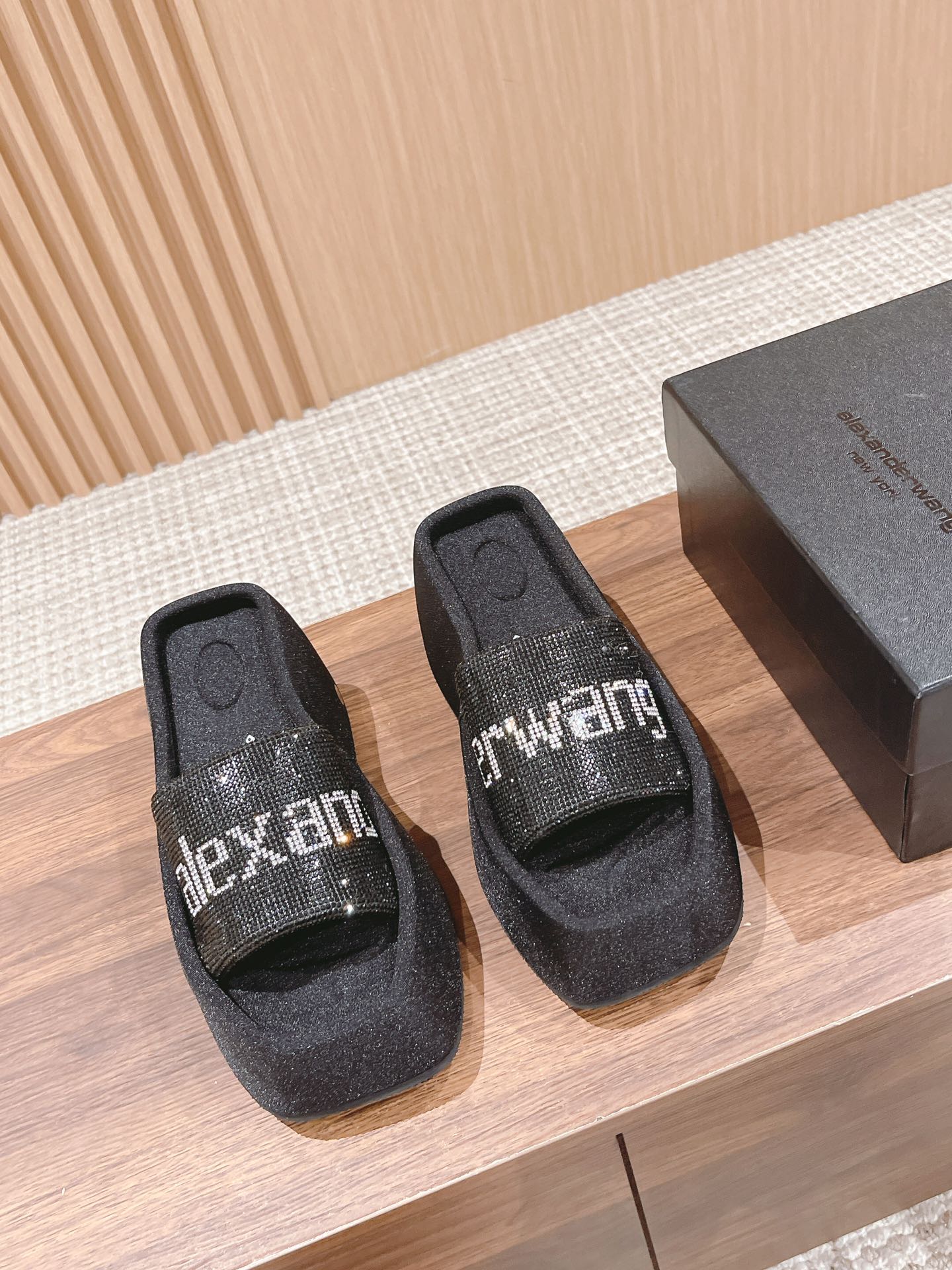 Alexander Wang Schoenen Pantoffels Koop 1: 1
 Rubber Zijde Lente/Zomercollectie