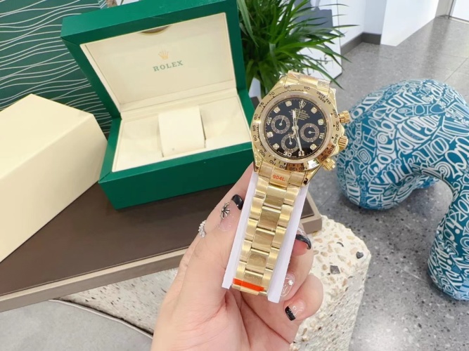 Rolex Daytona Gold Automatic Watch - Sapphire Crystal - Perfect Replica 1 Rolex Daytona Gold Automatic Watch - Sapphire Crystal - Perfect Replica