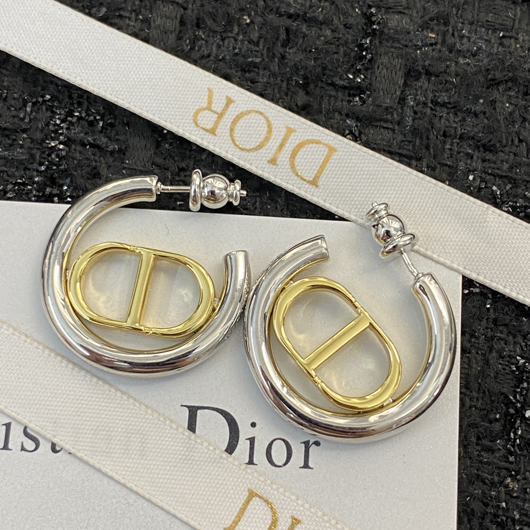 Dior Joalheria Brinco Prata