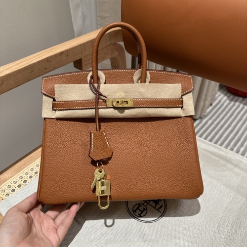 Handmade Birkin 25cm Gold Togo Leather Handbag with Gold Hardware 1 Handmade Birkin 25cm Gold Togo Leather Handbag with Gold Hardware