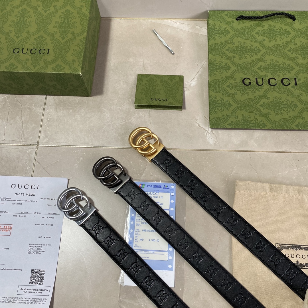 Gucci Czarny Skóra krowia