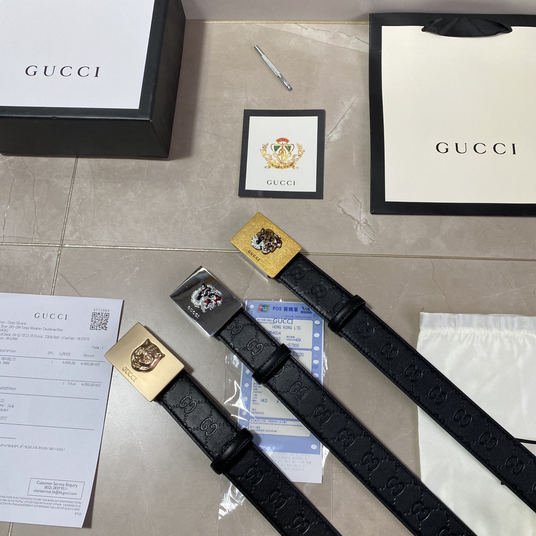 Gucci Czarny Skóra krowia