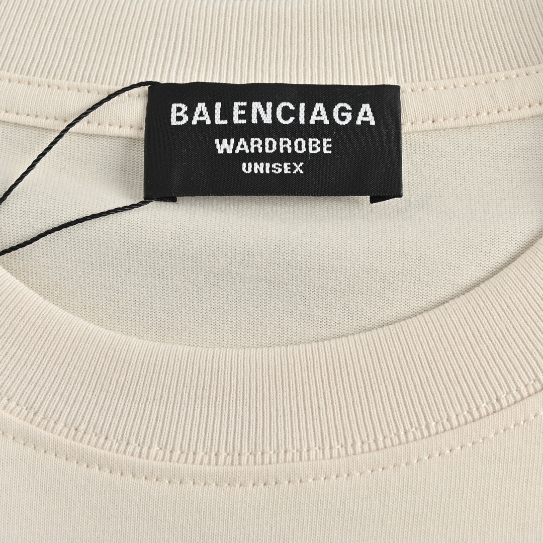 140 Balenciaga/巴黎世家 22ss 前后字母印花短袖