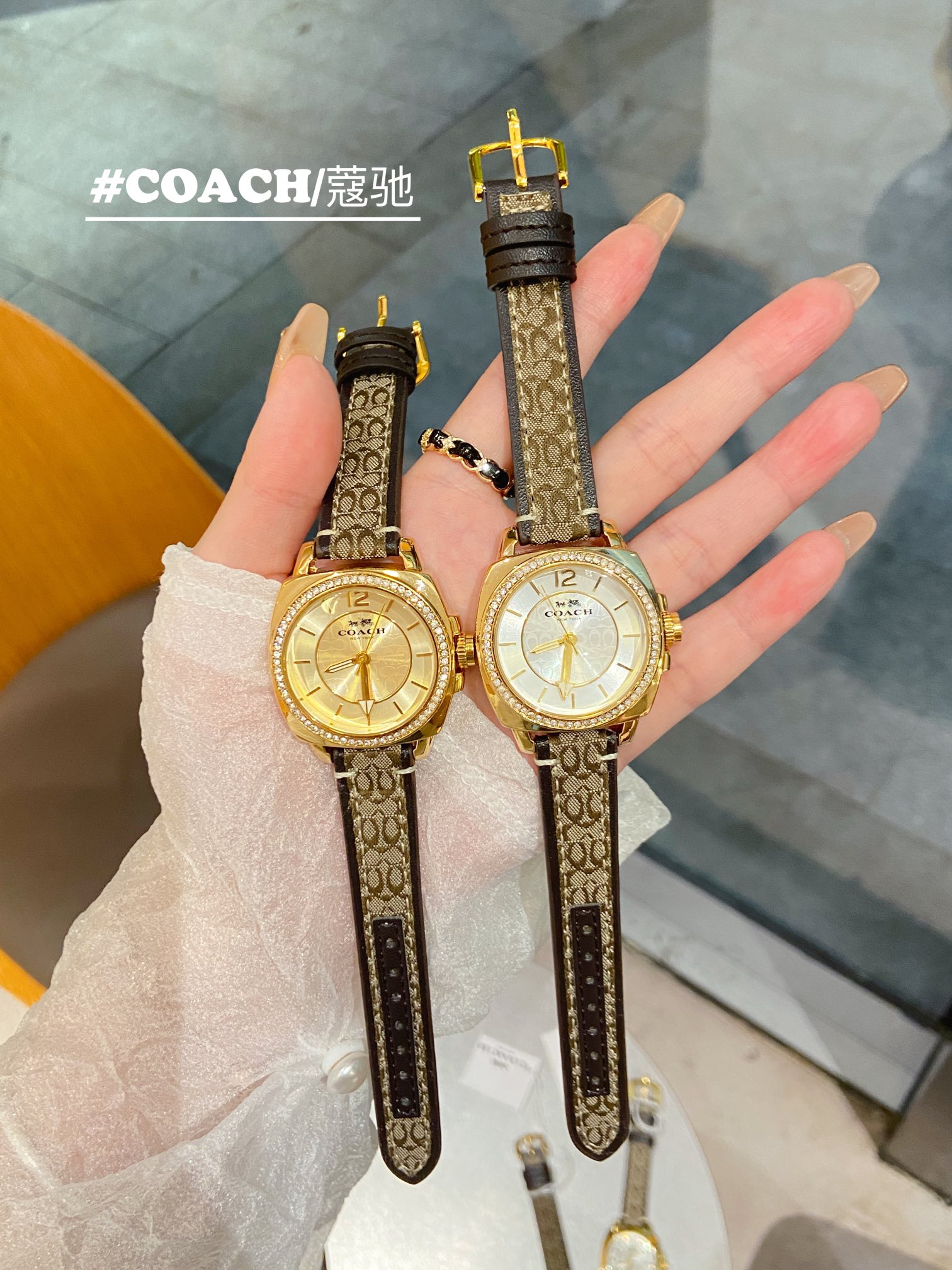 Coach Reloj Cuero de vaca Correa cuero