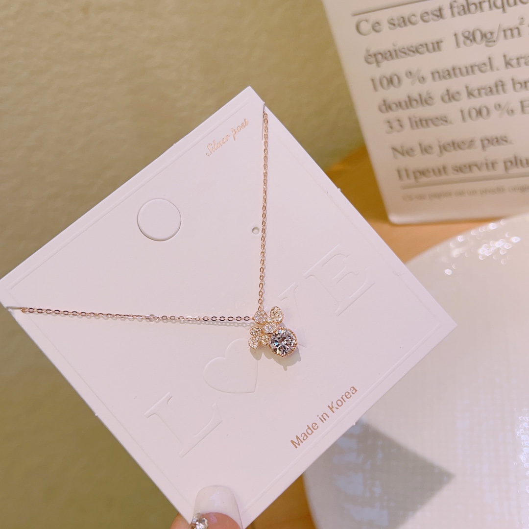 Nickel Free Silver Necklace Korean Style Proposal Gold