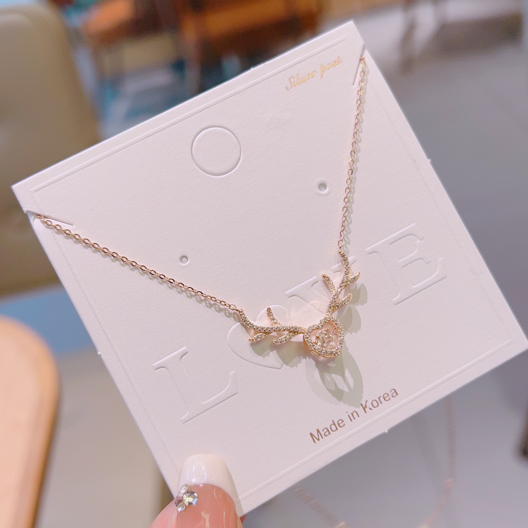 インスタ風アレルギー対応シルバーネックレスシルバー 春節