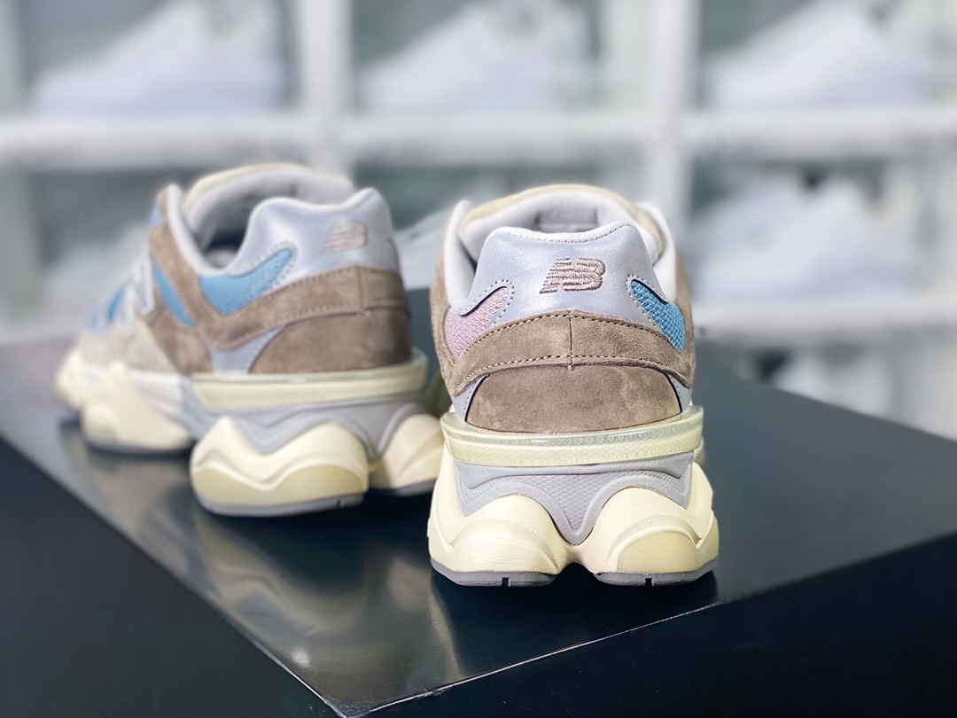 New Balance 9060 ”Sea Salt Blue” series retro versatile dad running shoes ”grey brown sea salt blue” U9060MUS