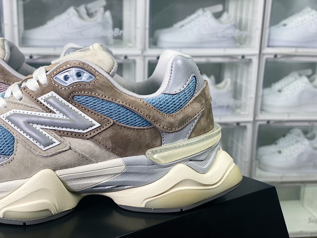 New Balance 9060 ”Sea Salt Blue” series retro versatile dad running shoes ”grey brown sea salt blue” U9060MUS