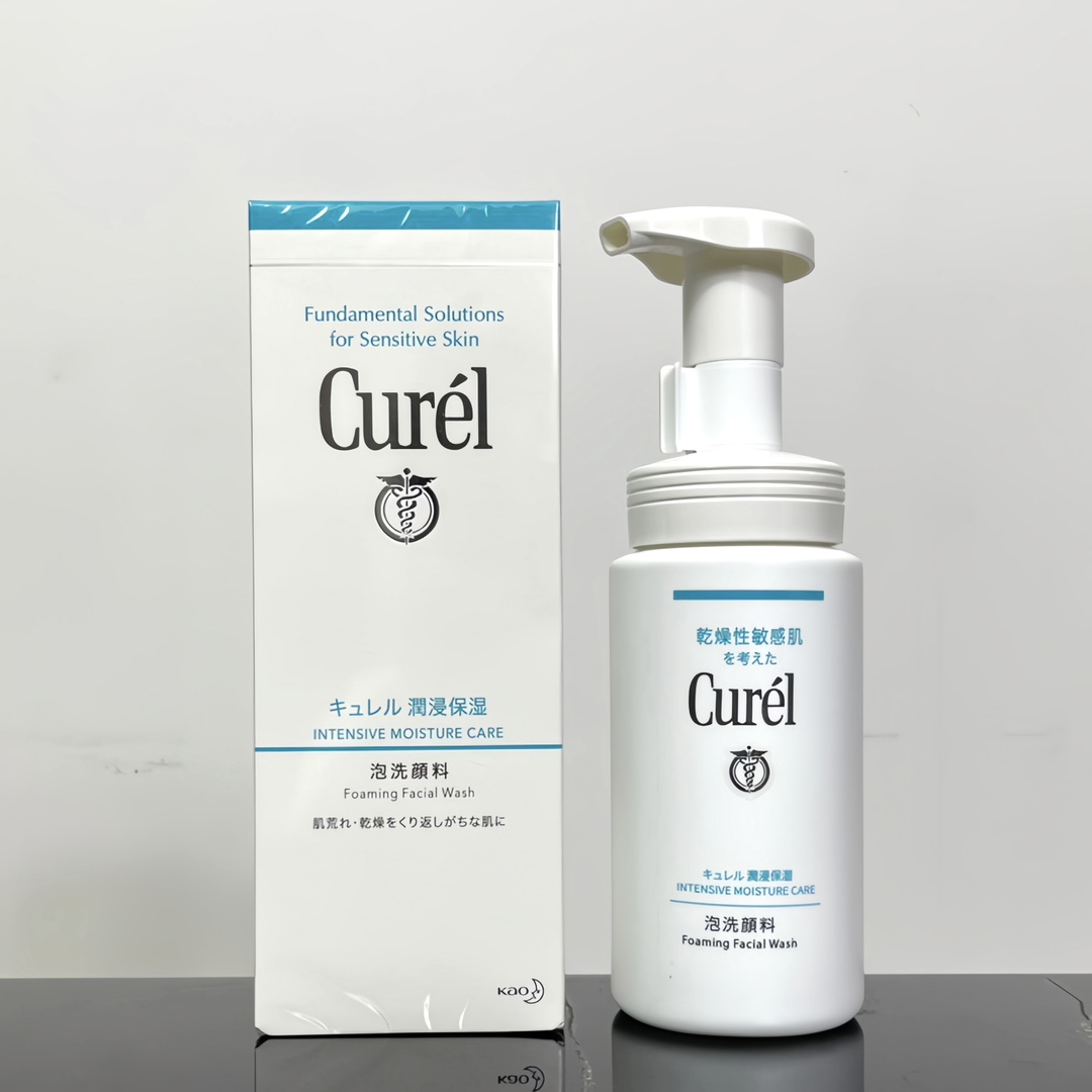 22! Sin fugas! Nueva espuma limpiadora Curel 150ml ¡Al presionar sale espuma❗️Recomendado para piel sensible y seca! Ác…