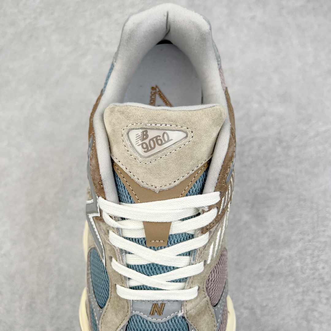 图片[5]-＃纯原特价福利 New Balance NB9060系列 新百伦绒面革网布经典百搭防滑耐磨透气低帮生活休闲鞋 全套原楦原纸板原厂数据开发 进口三明治网面 原装进口翻毛皮料正确绒感卡色 正确中底拉帮中底网布细节 原厂标裁 带紫光防伪 定制后跟透明水晶模块 冲裁组合 大底贴合程度胶水上色把控完美 整洁度挑战全网艺术家 多道序QC把关品质完善 匠心打造 耗时两个月开发完成 工艺极其复杂难度可想而知 新开独立私模大底 全网唯一正确六层组合大底 高端零售专供产物 尺码：36 37 37.5 38 38.5 39 40 40.5 41 42 42.5 43 44 45 46.5-选品中心