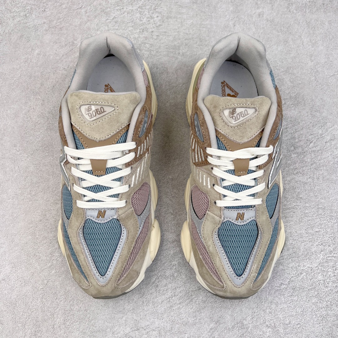 图片[2]-＃纯原特价福利 New Balance NB9060系列 新百伦绒面革网布经典百搭防滑耐磨透气低帮生活休闲鞋 全套原楦原纸板原厂数据开发 进口三明治网面 原装进口翻毛皮料正确绒感卡色 正确中底拉帮中底网布细节 原厂标裁 带紫光防伪 定制后跟透明水晶模块 冲裁组合 大底贴合程度胶水上色把控完美 整洁度挑战全网艺术家 多道序QC把关品质完善 匠心打造 耗时两个月开发完成 工艺极其复杂难度可想而知 新开独立私模大底 全网唯一正确六层组合大底 高端零售专供产物 尺码：36 37 37.5 38 38.5 39 40 40.5 41 42 42.5 43 44 45 46.5-选品中心