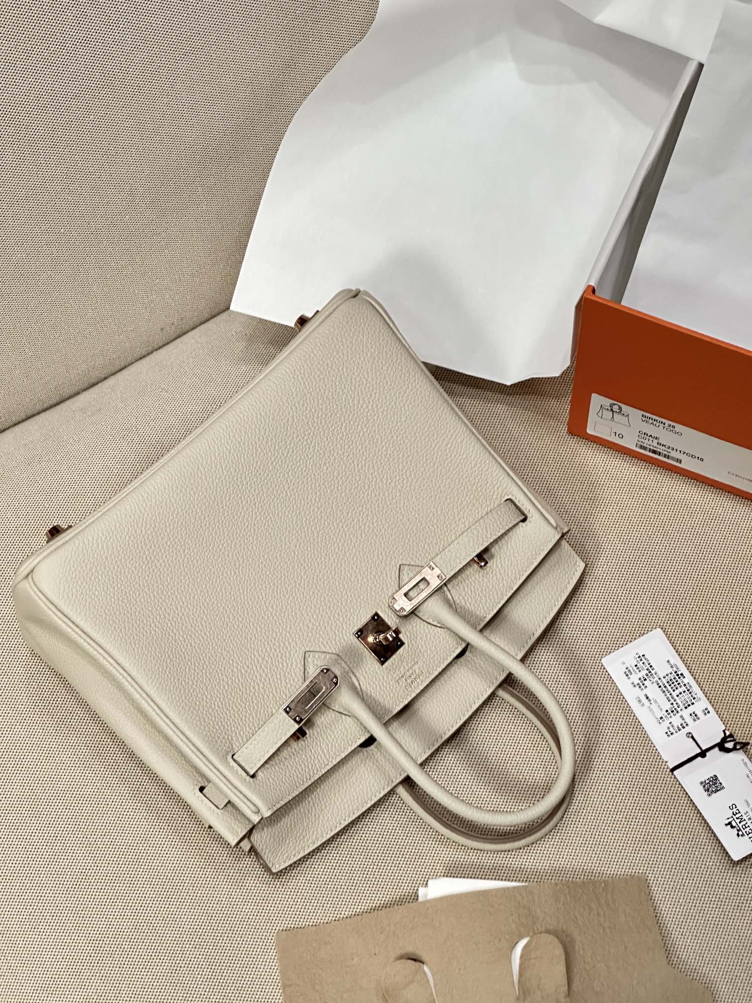 Borsa Hermès BIRKIN25 Togo — photo 9