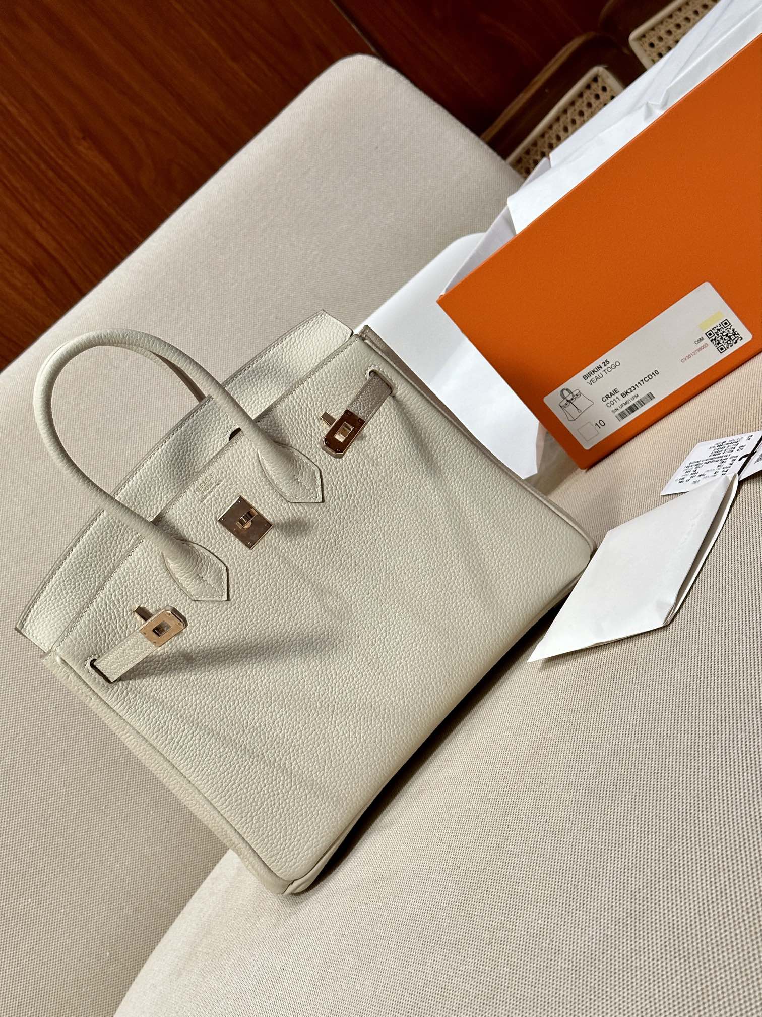 Borsa Hermès BIRKIN25 Togo — photo 3