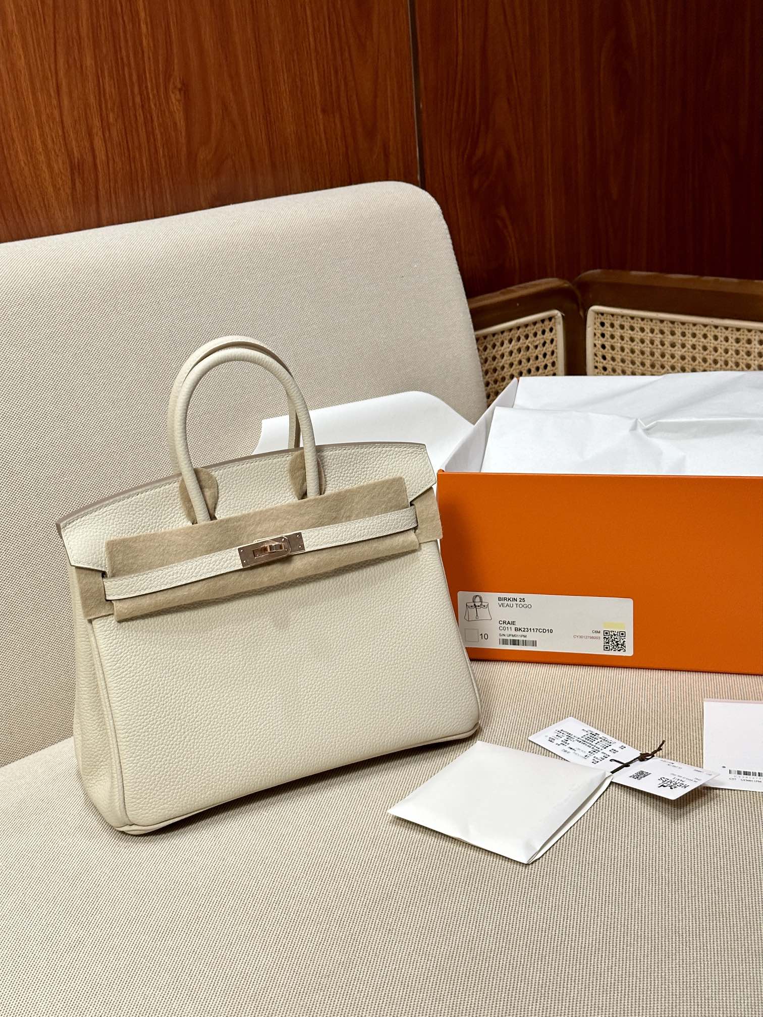 Borsa Hermès BIRKIN25 Togo — photo 2