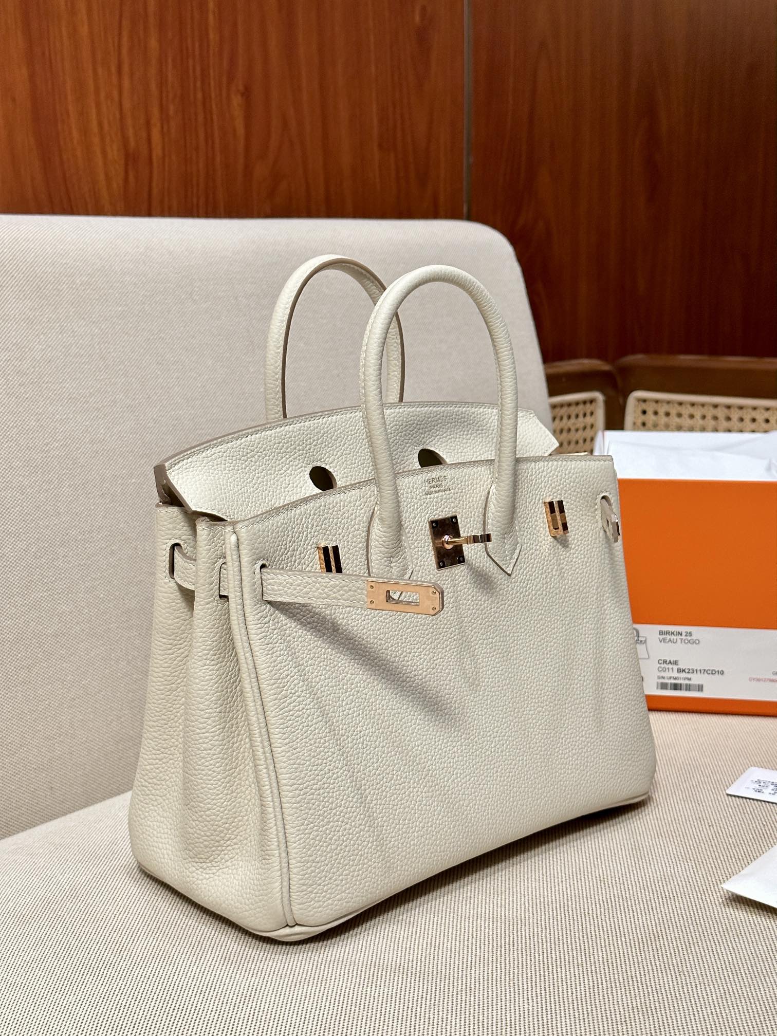 Borsa Hermès BIRKIN25 Togo — photo 4