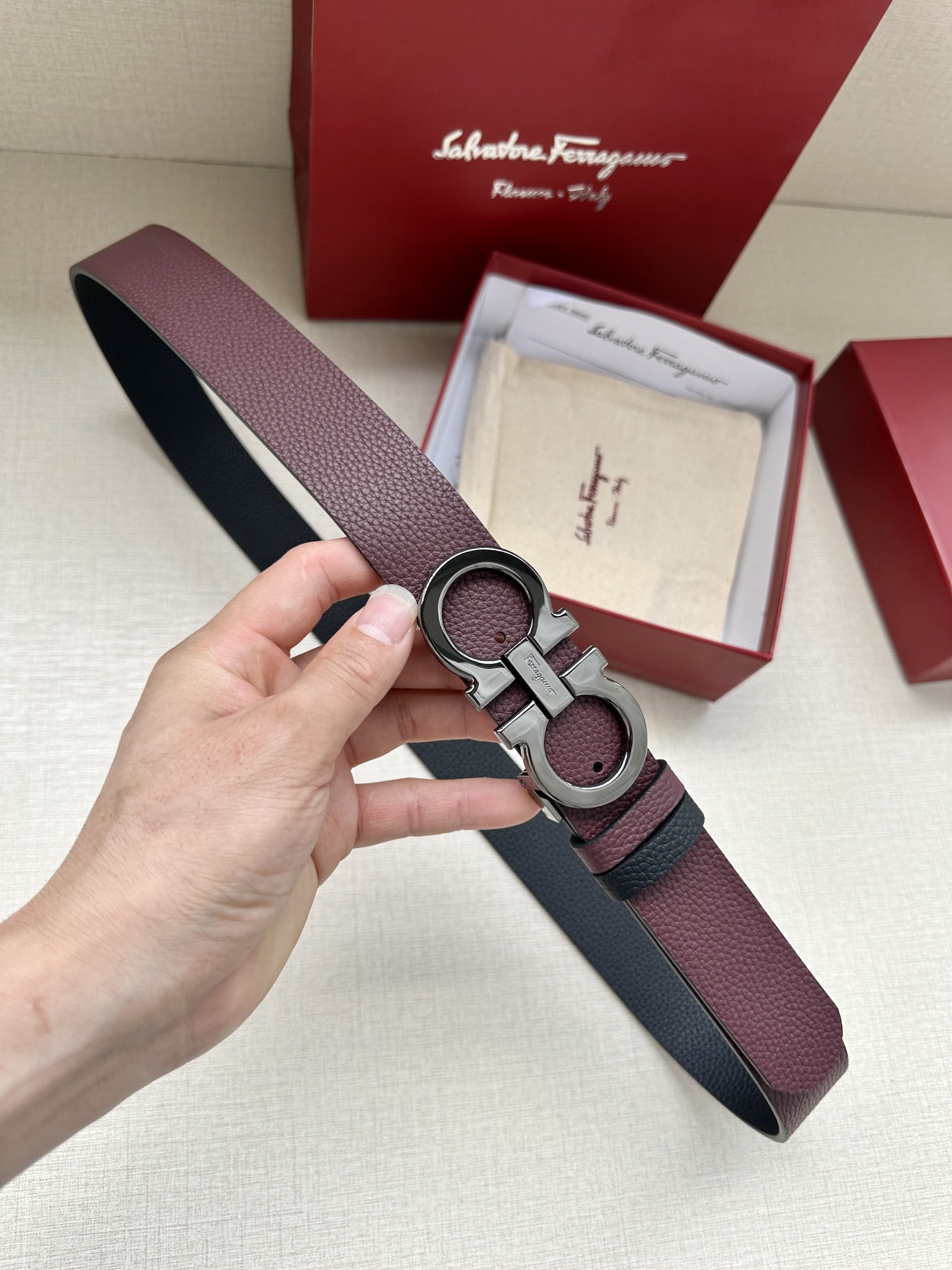 Ferragamo（男） Style Men's Belts Lookbook Reference image 1