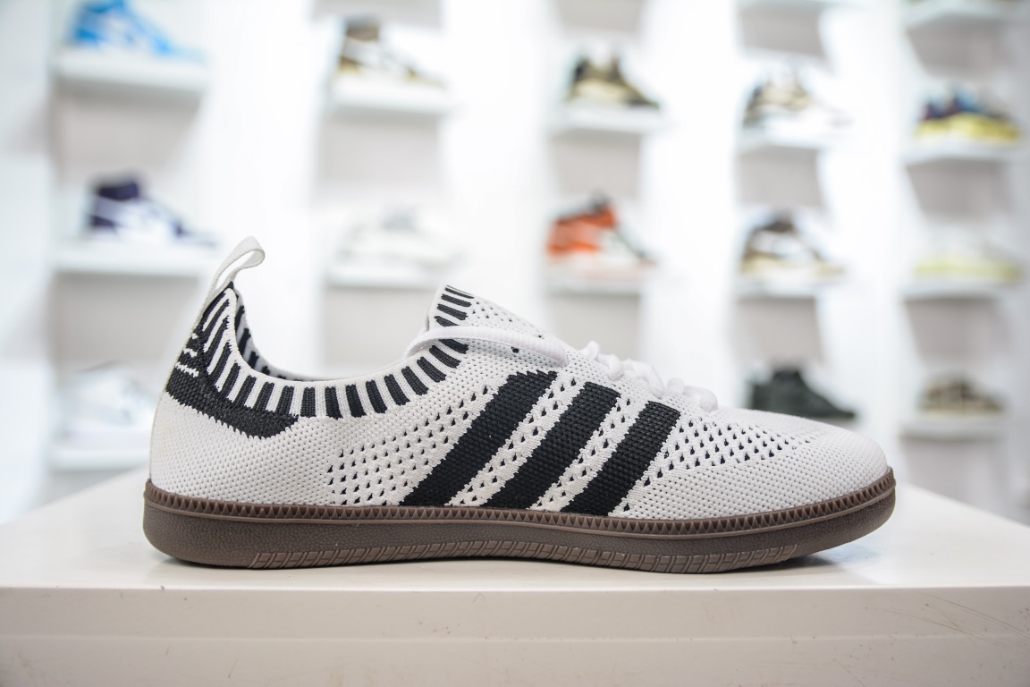 Adidas Samba Primeknit Sock ”White/Black” Samba dance series sock-style moral training football style casual sports sneakers CQ2218