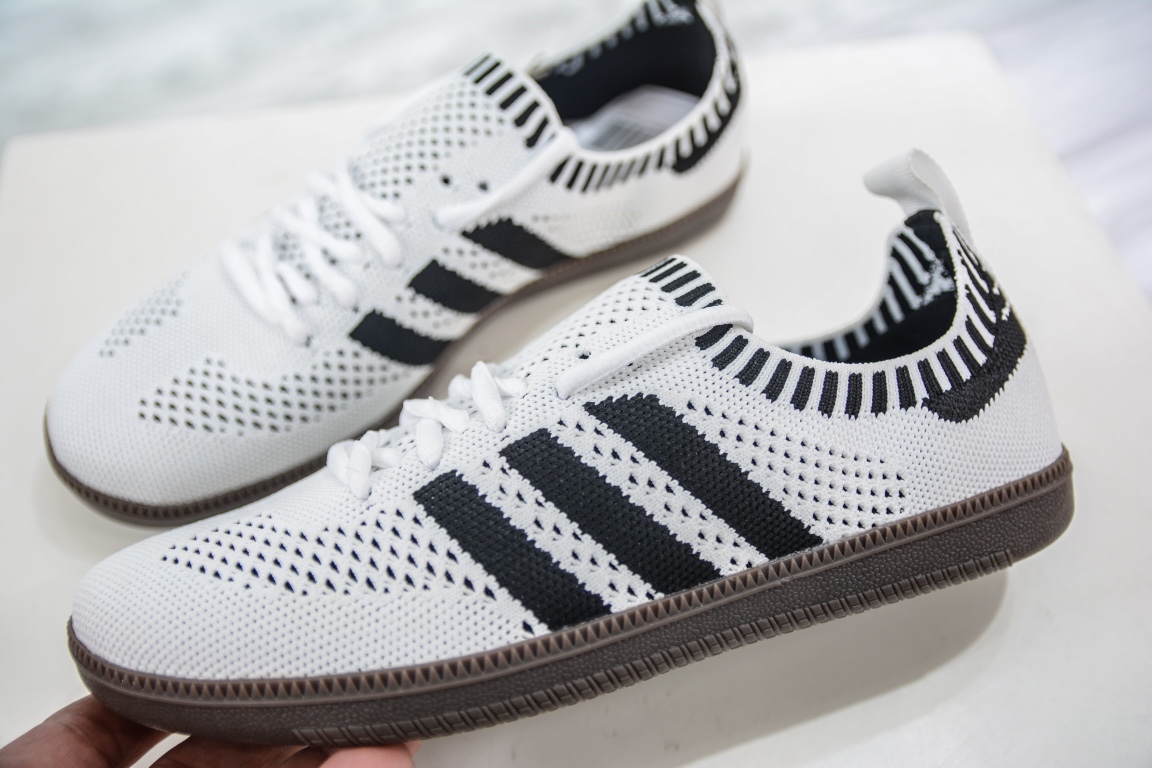 Adidas Samba Primeknit Sock ”White/Black” Samba dance series sock-style moral training football style casual sports sneakers CQ2218