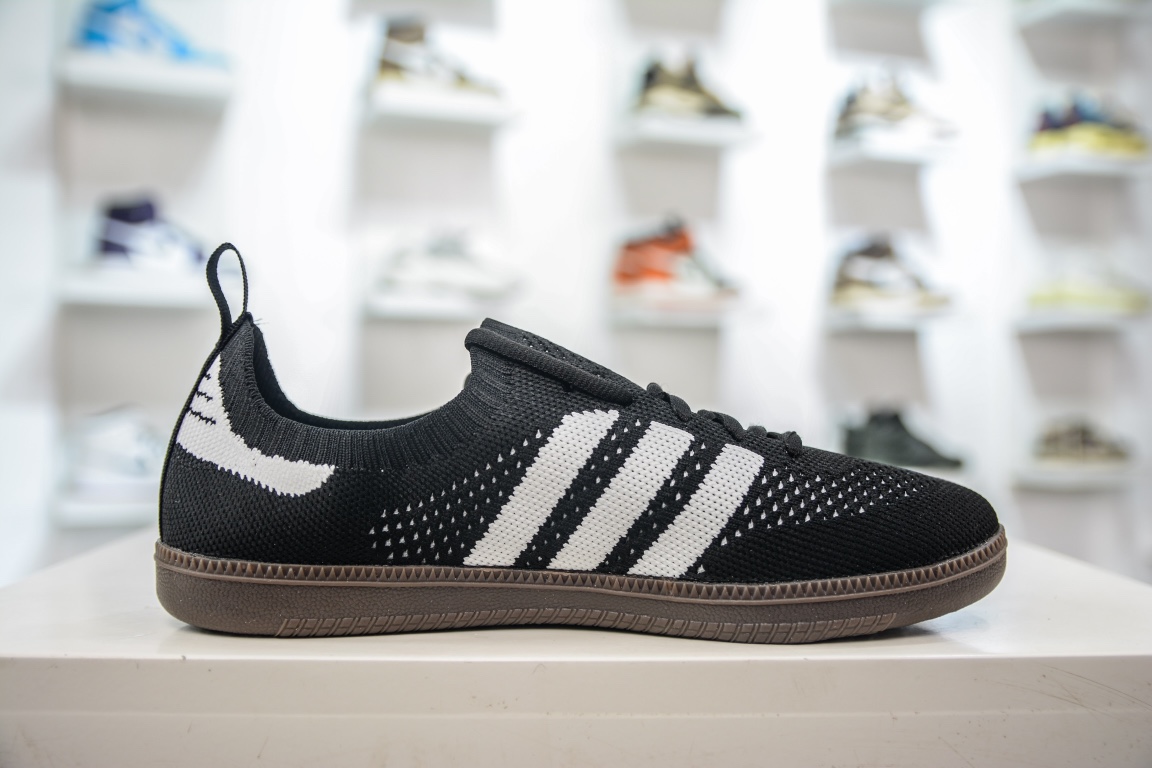 E Adidas Samba Primeknit Sock ”White/Black” Samba series socks CQ2217