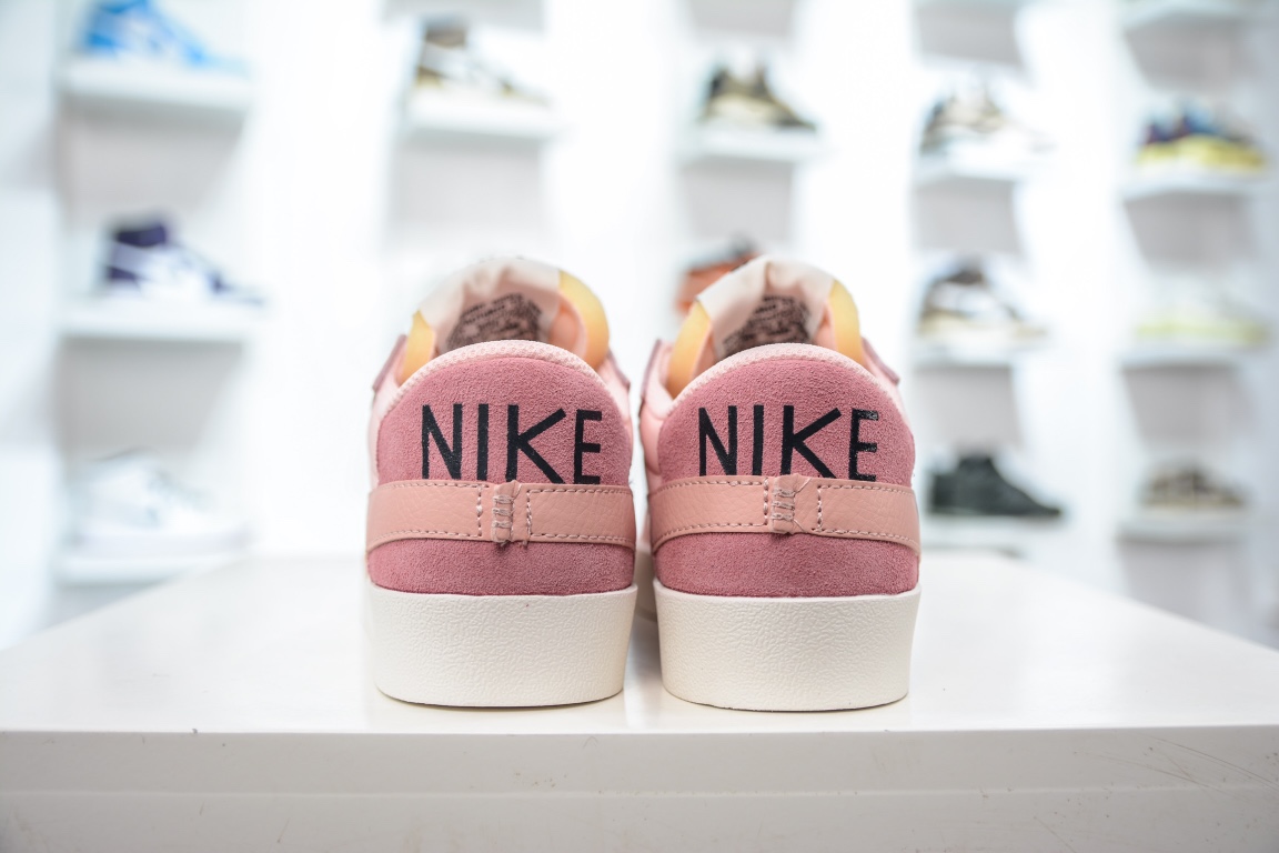 E Nike Blazer 77 Low Jumbo ”Light Soft Pink Arctic Orange” 1977 Trailblazer series low-top sneakers DQ1470-106