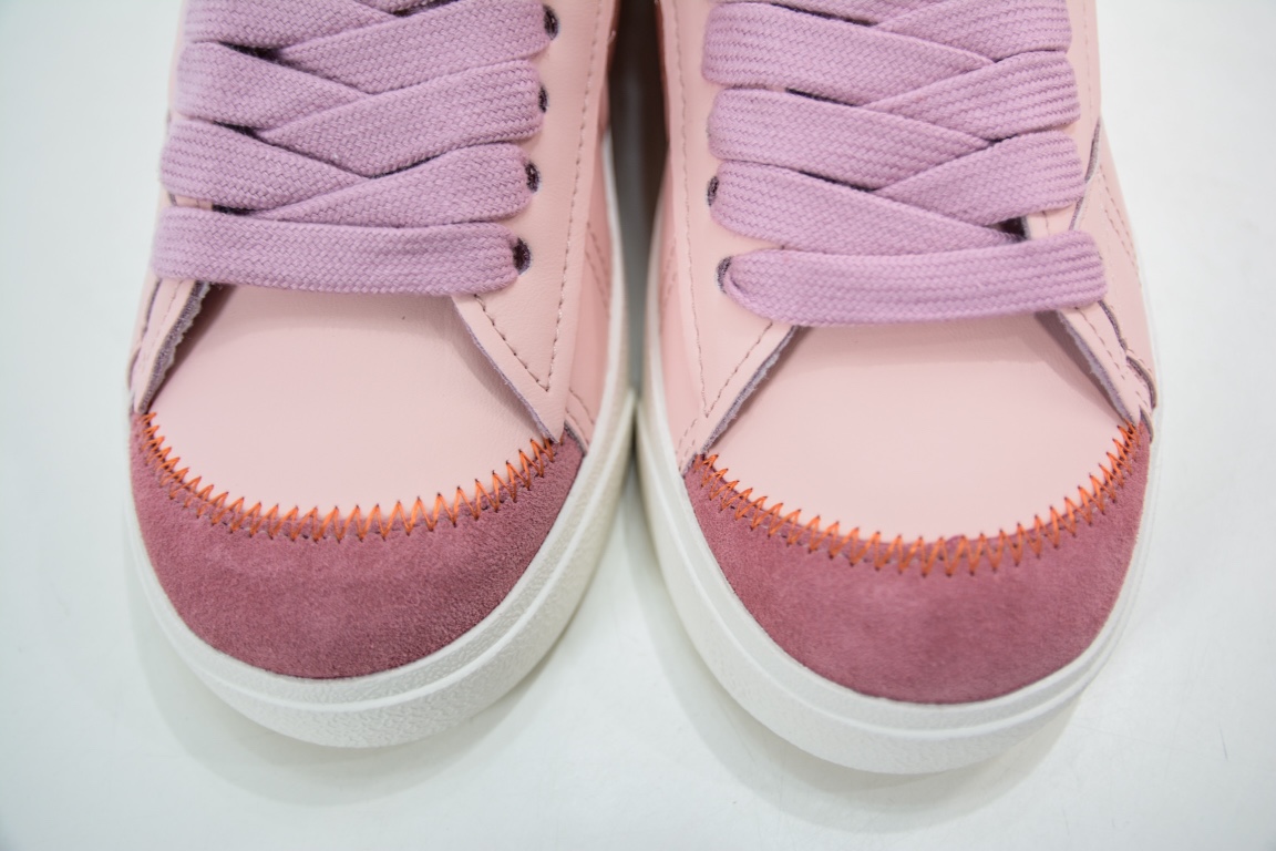 E Nike Blazer 77 Low Jumbo ”Light Soft Pink Arctic Orange” 1977 Trailblazer series low-top sneakers DQ1470-106