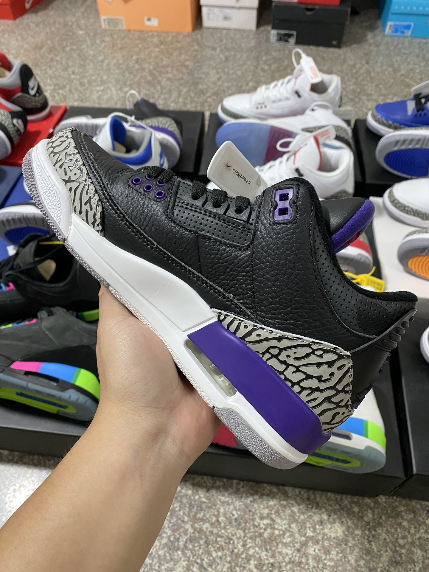 aj3黑紫尺码40-47.5特价头层