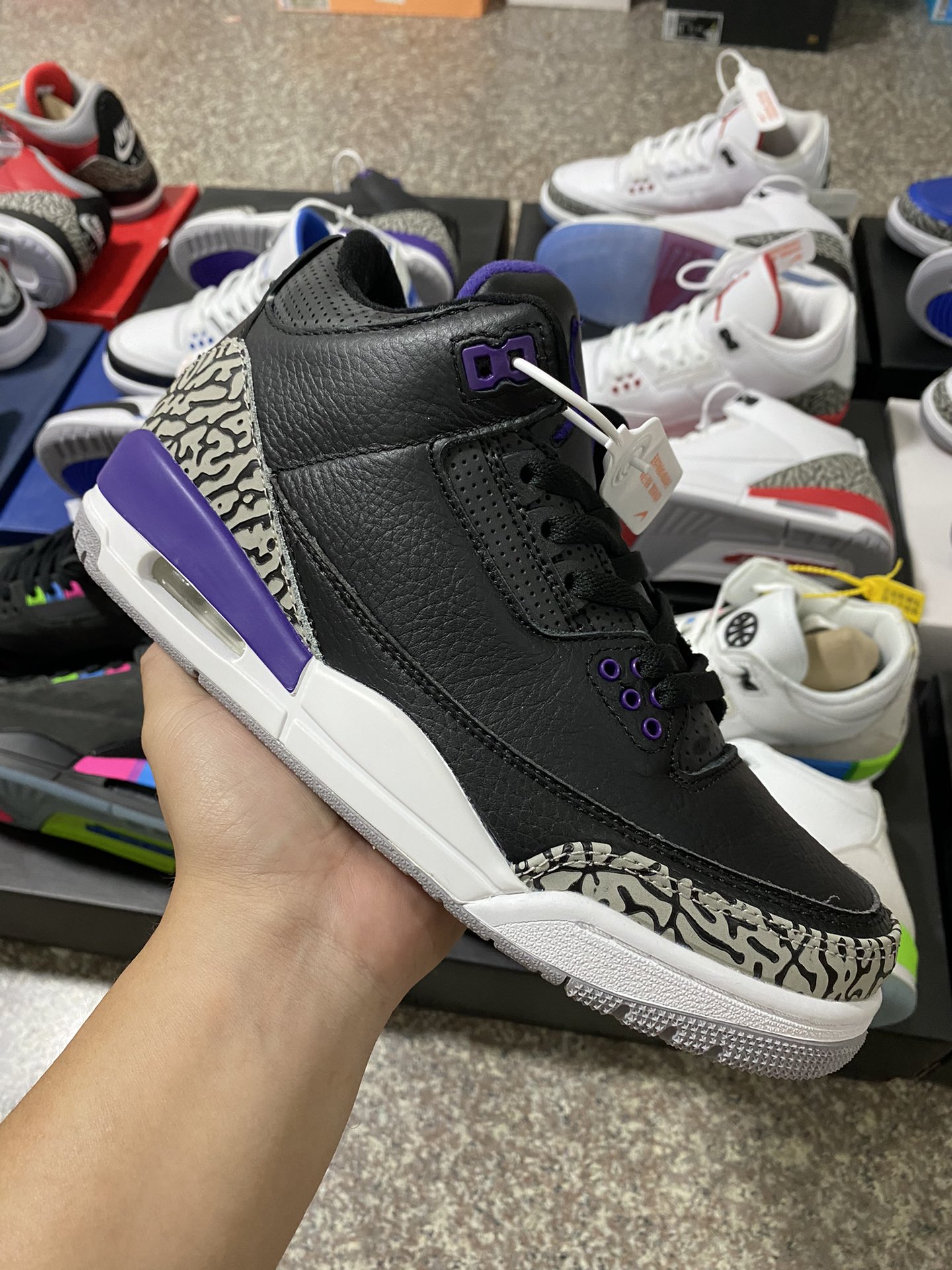 aj3黑紫尺码40-47.5特价头层