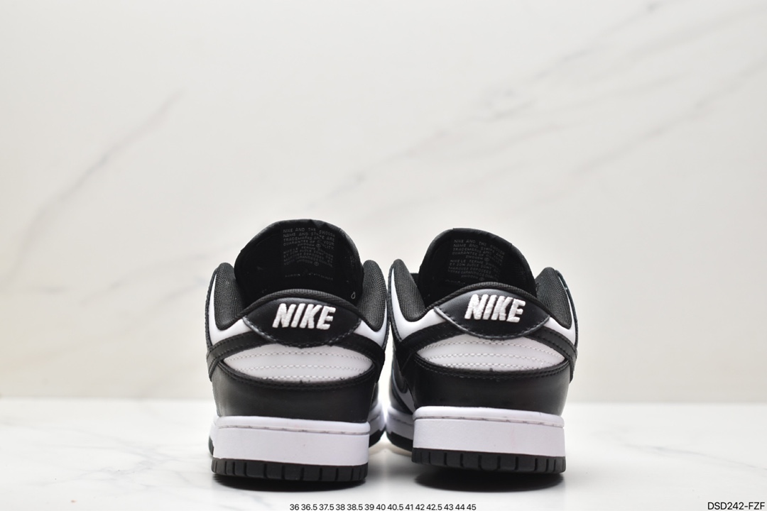 100 高性价比NK Dunk Low Retor ”Black” 黑白熊猫 DD1391-100