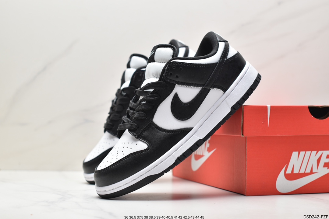 100 高性价比NK Dunk Low Retor ”Black” 黑白熊猫 DD1391-100