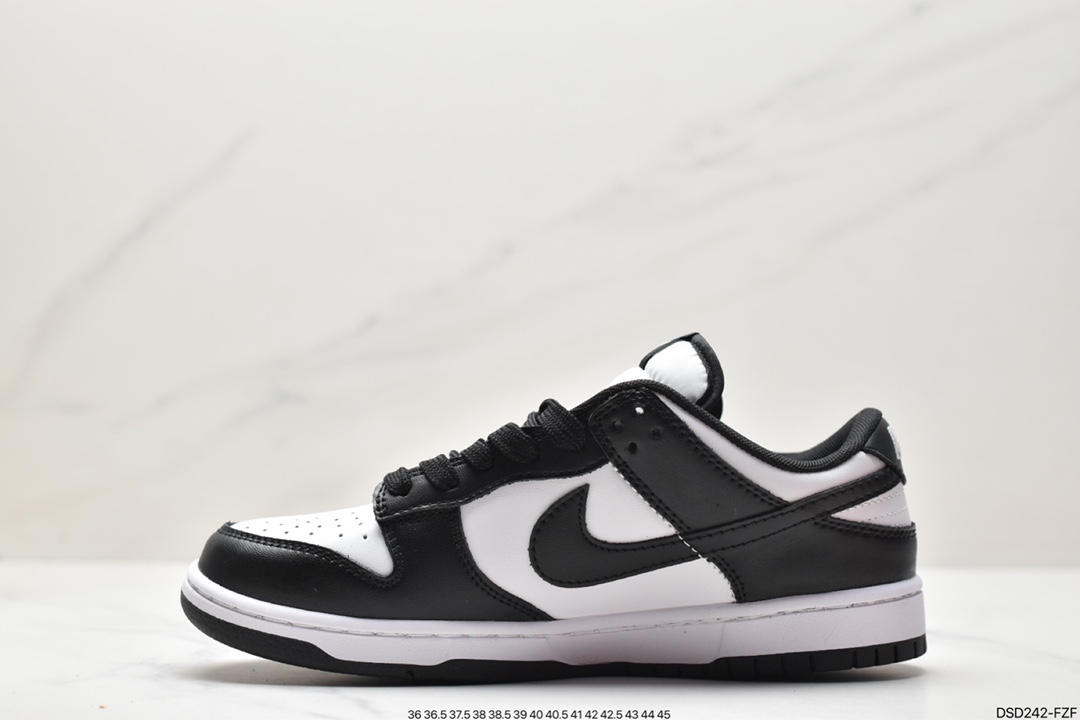 100 高性价比NK Dunk Low Retor ”Black” 黑白熊猫 DD1391-100