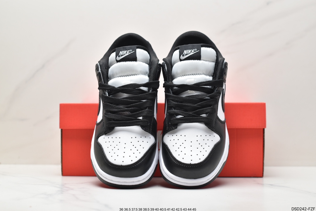 100 高性价比NK Dunk Low Retor ”Black” 黑白熊猫 DD1391-100