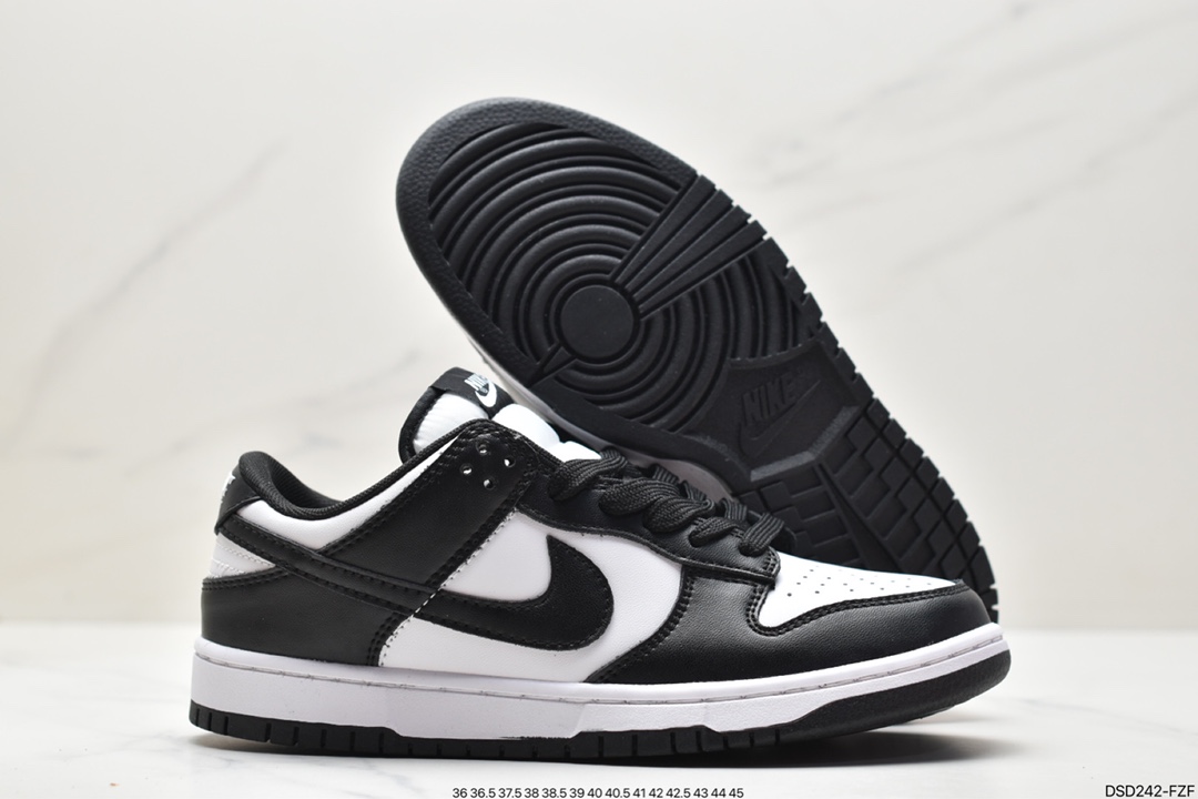 100 高性价比NK Dunk Low Retor ”Black” 黑白熊猫 DD1391-100