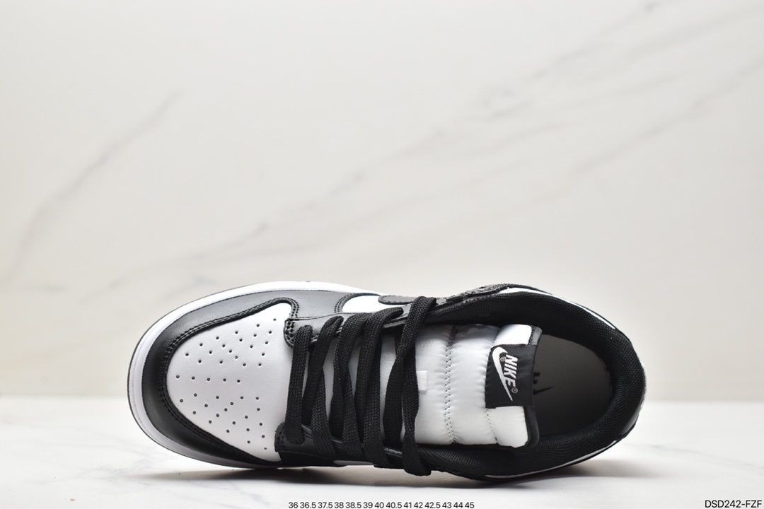 100 高性价比NK Dunk Low Retor ”Black” 黑白熊猫 DD1391-100