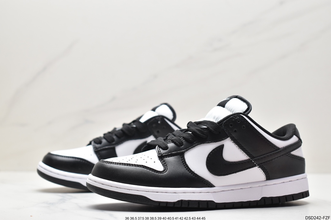 100 高性价比NK Dunk Low Retor ”Black” 黑白熊猫 DD1391-100