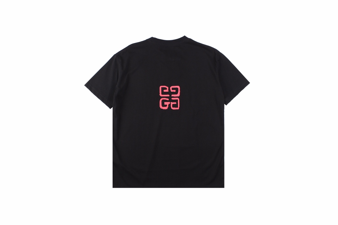 160 givenchy 情人节系列 字母口红短袖 胸前字母GIVENCHY LOGO印花