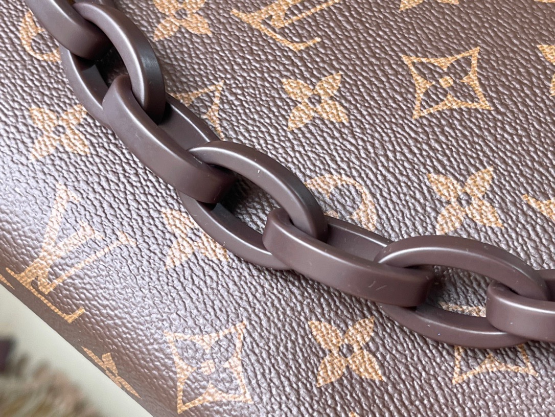 顶级原厂 m47542(改造包)monogram帆布化妆盒,内部空间宽敞,两侧采用接裆式设计,方便取放物品,可将它轻而易举地放进手袋中 8