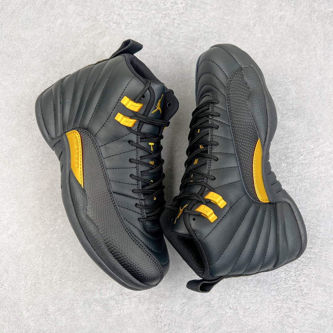 图片[3]-零售💰320 ＃JH外贸版 Air Jordan AJ12 Retro \”Black Taxi\”  黑金 货号：CT8013-071 原楦原纸板开发 原汁原味12代鞋型 进口头层皮料 用料绝不含糊 原盒原配 平台外单特供 极限压缩成本 最直接的单价 独家供应开发至49码 SIZE：40 40.5 41 42 42.5 43 44 44.5 45 45.5 46 47.5 48 49 编码：Xby3936020-运动鞋