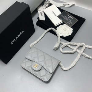 Best knockoff Chanel Classic Flap Bag High Crossbody & Shoulder Bags Grey Light Gray Fashion Mini