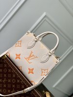 Louis Vuitton LV Onthego Bags Handbags Beige White Empreinte​ Summer Collection M46513
