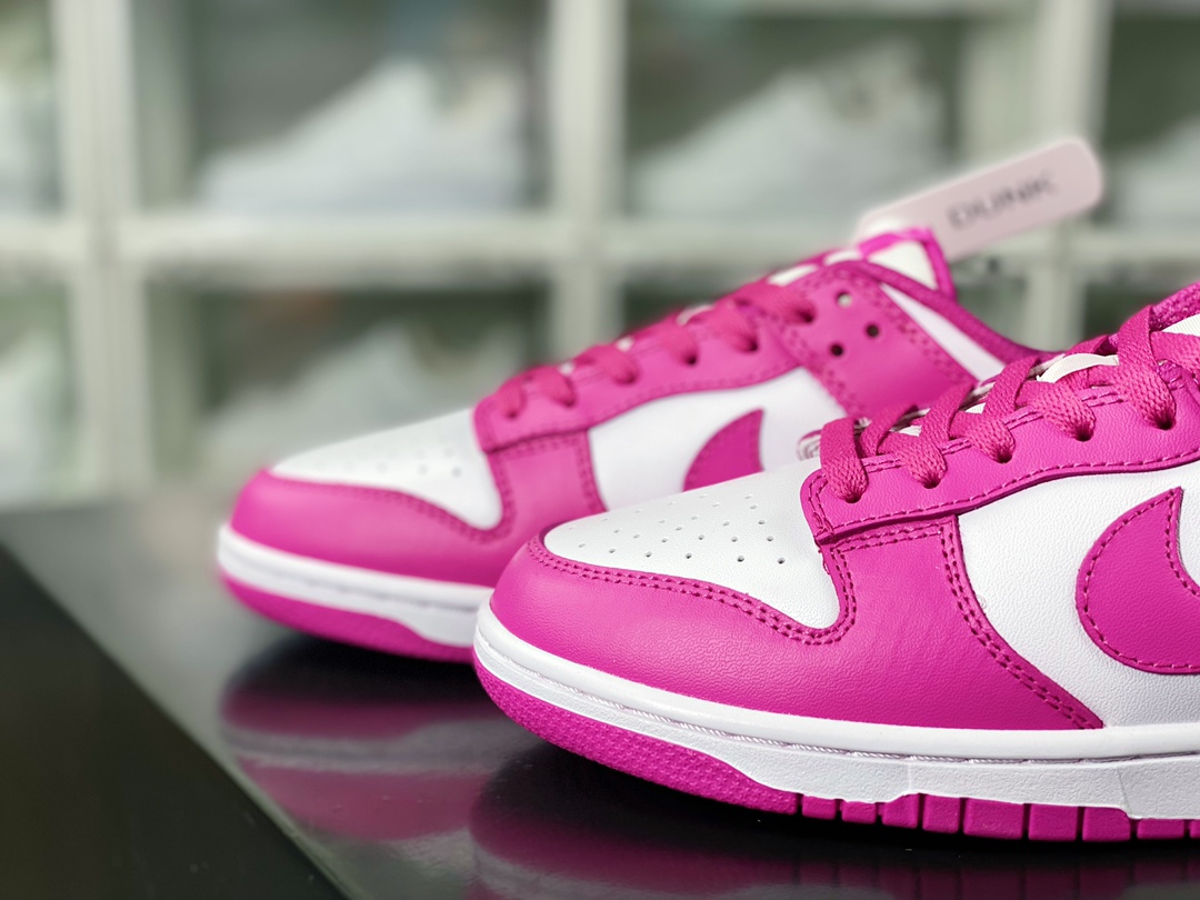 220 SB Dunk Low GS”Active Fuchsia”扣篮系列低帮板鞋“骚紫白”FJ0704-100