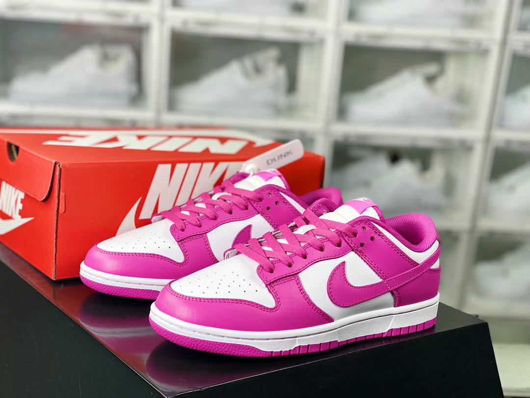220 SB Dunk Low GS”Active Fuchsia”扣篮系列低帮板鞋“骚紫白”FJ0704-100